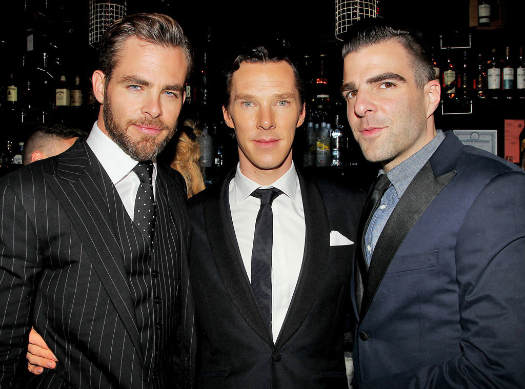 Chris Pine, Benedict Cumberbatch, Zachary Quinto Chris Pine, Benedict Cumberbatch, Zachary Quinto